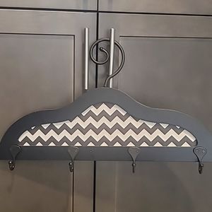 Black and White Coat or Key Hanger